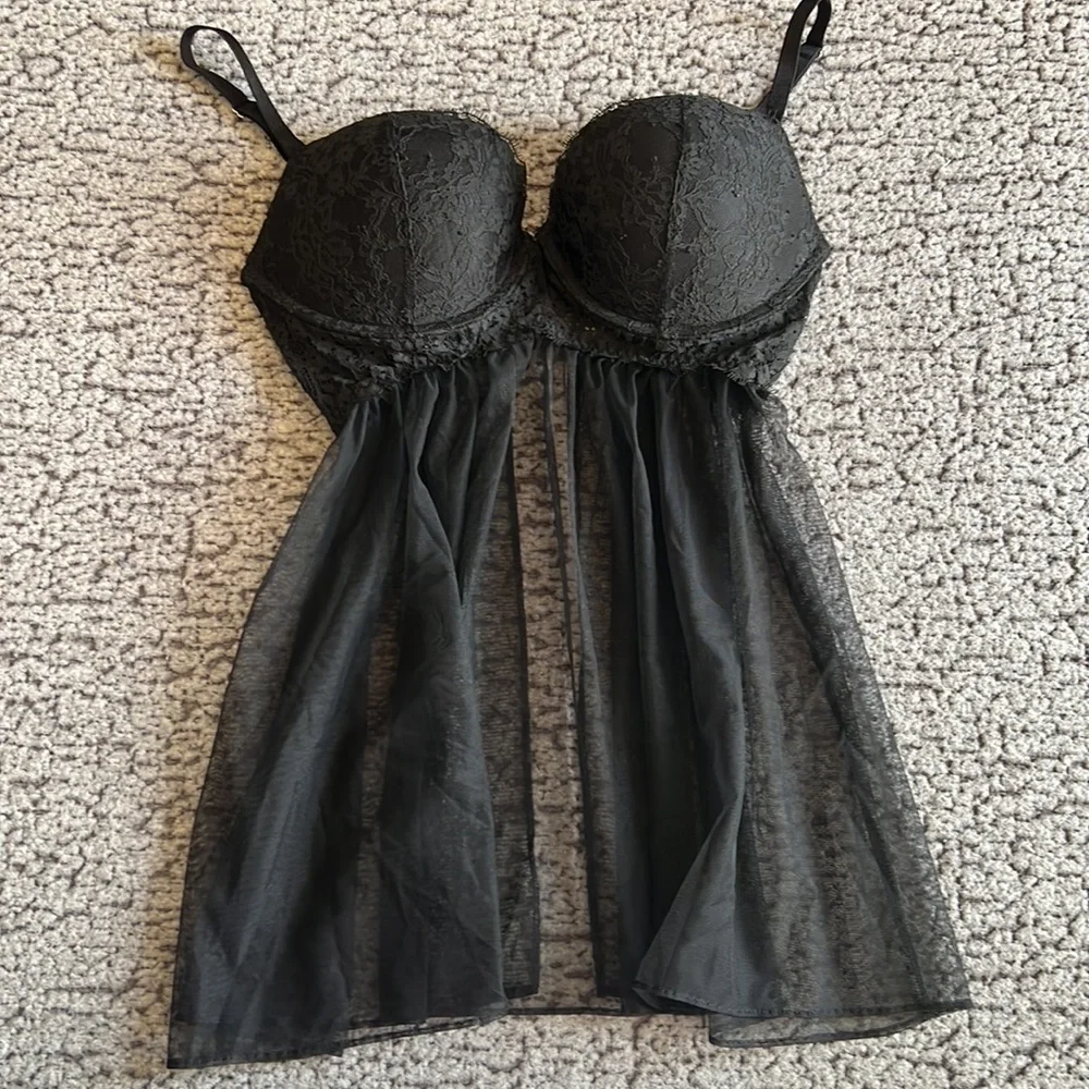 Victoria Secret Black Lingerie Bra- 36D - Picture 11 of 11